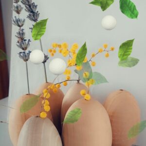 Œuf en Bois de Merisier